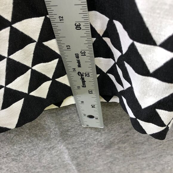 J. Crew Sheath Dress 8P Black White Sleeveless Geometric Print A-Line Career - Picture 8 of 10